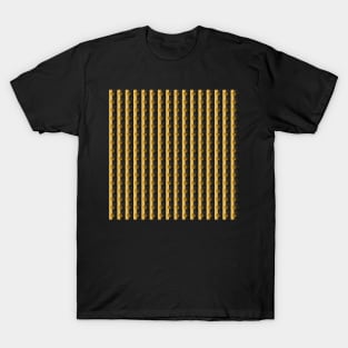 ANIMAL PRINT PATTERN BLACK AND GOLD WITH MEDALLION T-Shirt